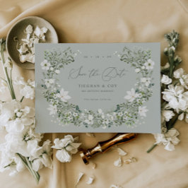 Anuncio de Boda de Guardar Fecha del Jardín de Sal