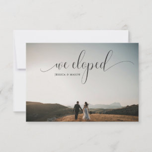 Anuncio de Boda de Huida Fotográfica