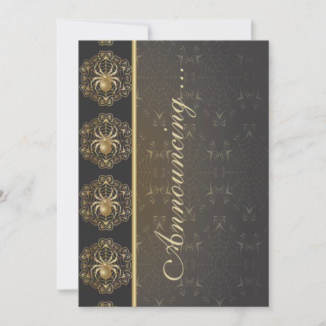 Anuncio de Boda de las arañas doradas (Anverso)