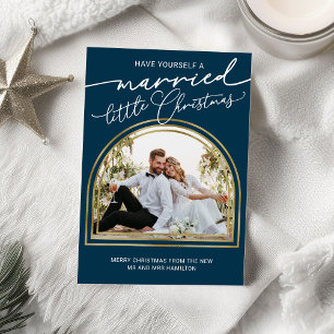 Anuncio de boda de Navidad Little Christmas casado