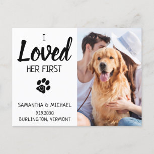 Anuncio de Boda de Perro con Foto Personalizada Sa