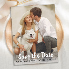 Anuncio de Boda de Perro Save The Date