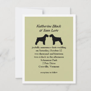 Anuncio de Boda de Schnauzers