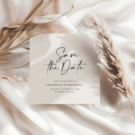 Anuncio de boda de tipografía manuscrita moderna