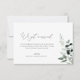 Anuncio de boda de We Got Married con vegetación