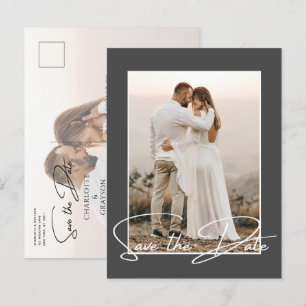 Anuncio De Boda Elegante De La Moda De Fotos De La