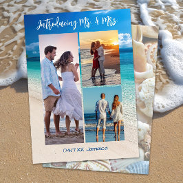 Anuncio de Boda Fugada de Tres Fotos en Playa Trop