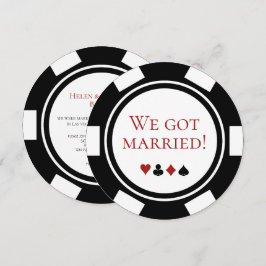 Anuncio de Boda Fugaz en Las Vegas con Tema de Póq