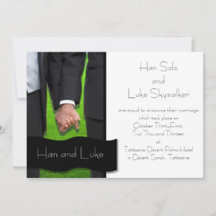 Anuncio de boda gay de dos novios