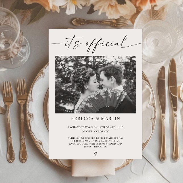 Anuncio de Boda Minimalista Nos Casamos (Subido por el creador)