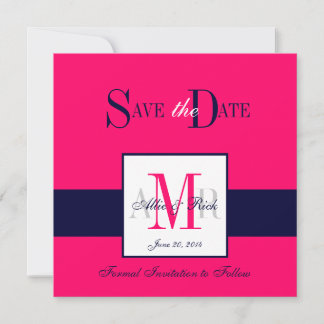 Anuncio de Boda Monogramas Salva la Fecha