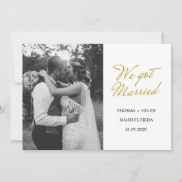 Anuncio de boda nos casamos