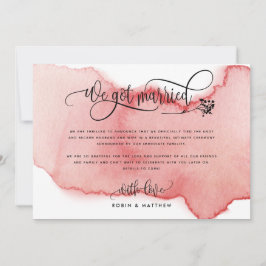 Anuncio de Boda, Nos Casamos, Huida Romántica