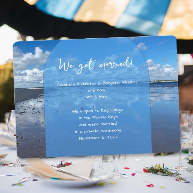 Anuncio de Boda Nos Casamos Mar y Cielo (Subido por el creador)