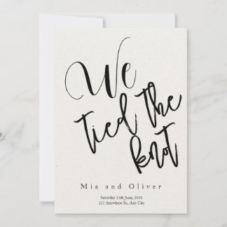 Anuncio de boda " Nos hemos casado "