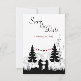 Anuncio de Boda Osos de Montaña Guardar la Fecha