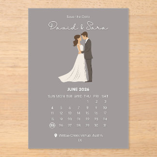 Anuncio de Boda para Guardar la Fecha Atemporal