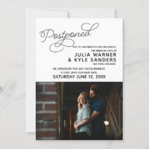 Anuncio de Boda Pospuesta con Foto