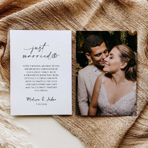 Anuncio de Boda Recién Casados   Plantilla de Foto