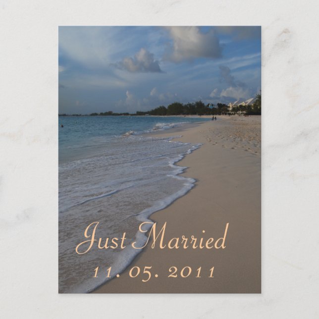 Anuncio de Boda Romántica Recién Casados (Anverso)