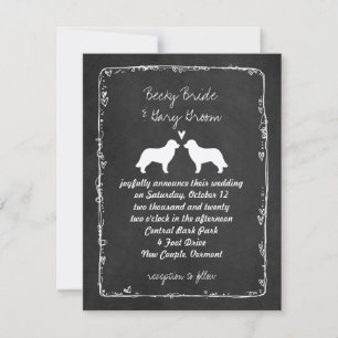 Anuncio de Boda Siluetas de Leonberger