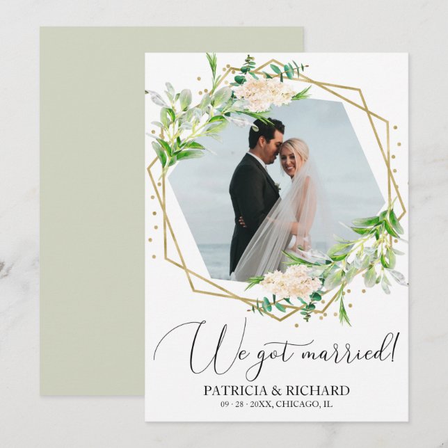 Anuncio de Boda y Huida con Verdor (Anverso / Reverso)