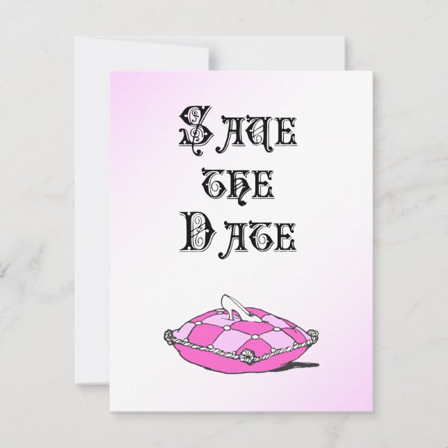 Anuncio de Boda Zapatilla de Cristal de Cenicienta (Anverso)