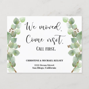 Anuncio de cambio de dirección a nueva casa de Gre
