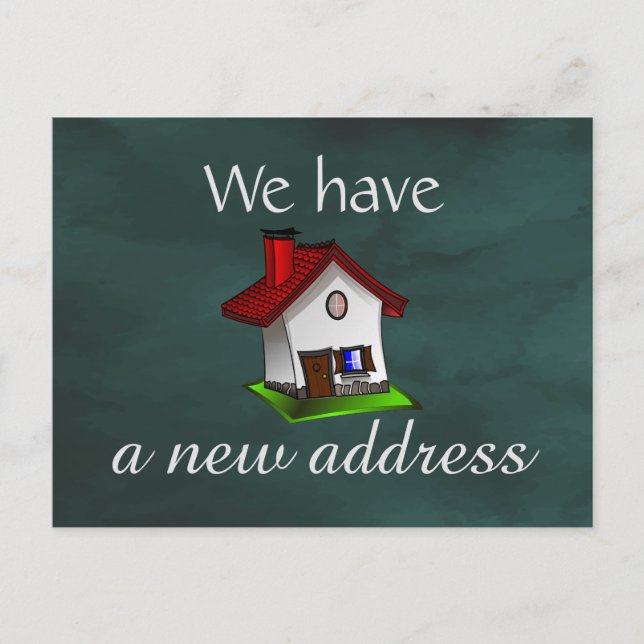 Anuncio de cambio de dirección de Retro House en p (Anverso)