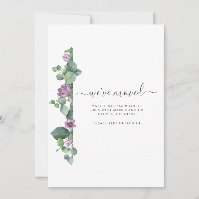 Anuncio de cambio de dirección Eucalipto (Anverso)