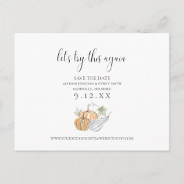 Anuncio de cambio de fecha de otoño, guardar la fe