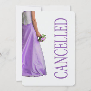 Anuncio de cancelación de boda