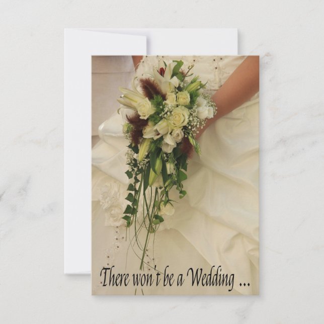 Anuncio de cancelación de boda (Anverso)