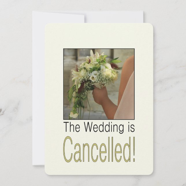 Anuncio de cancelación de boda (Anverso)