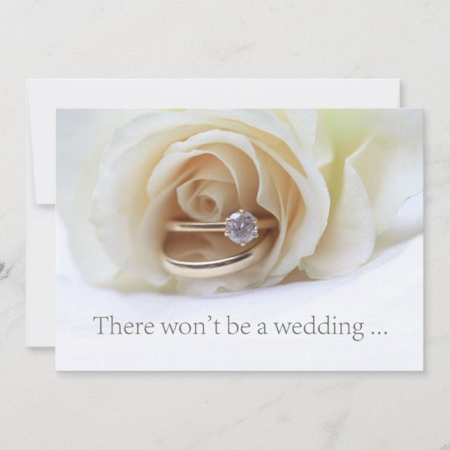 Anuncio de cancelación de boda (Anverso)