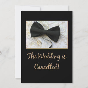 Anuncio de cancelación de boda