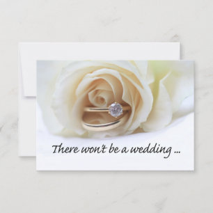 Anuncio de cancelación de boda