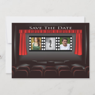 Anuncio de cartelera de cine para guardar la fecha