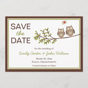 Anuncio de Cate Owls para guardar la fecha