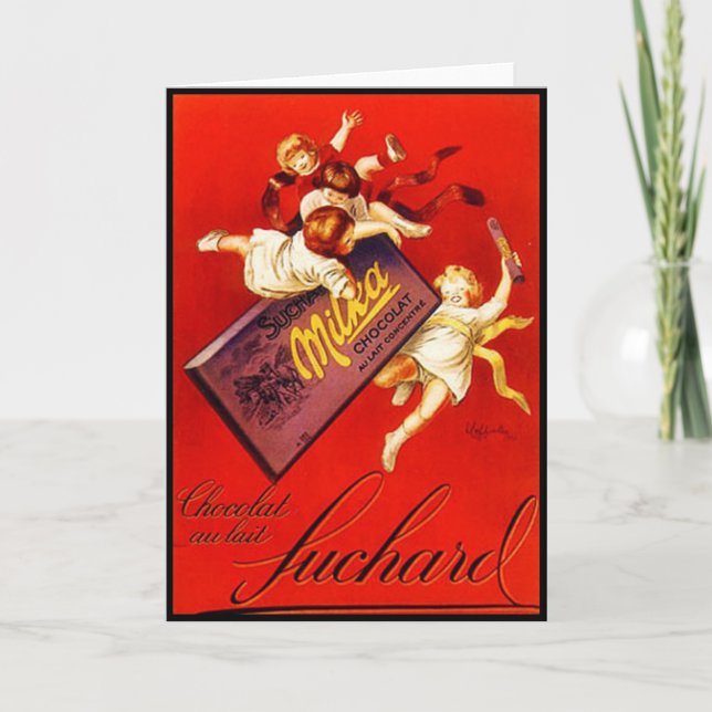 Anuncio de chocolate de Milka de Vintage (Anverso)
