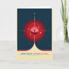 Anuncio de ciencia ficción, reloj atómico rojo, es