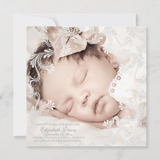 Anuncio de Círculo de amor Foto de nacimiento (Anverso)