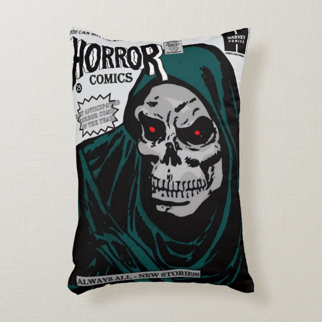 Anuncio de cómics de terror de los 60. Almohada  (Frente (Vertical))