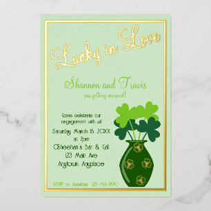 Anuncio de compromiso de boda de Lucky in Love en 
