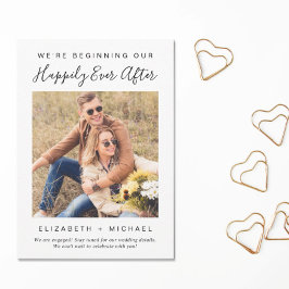 Anuncio de compromiso de foto de compromiso modern