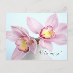 Anuncio de Compromiso de Orquídeas Rosadas