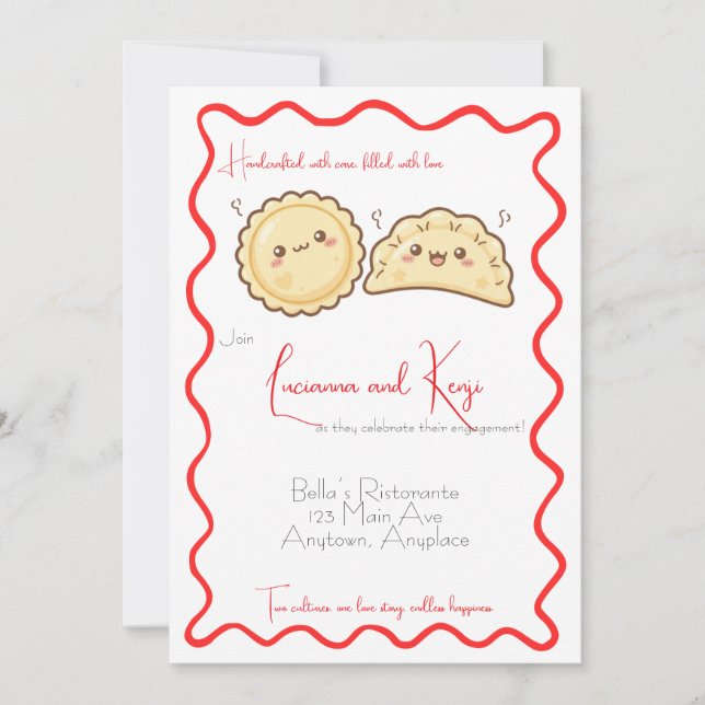 Anuncio de compromiso de Ravioli Gyoza de comida i (Anverso)