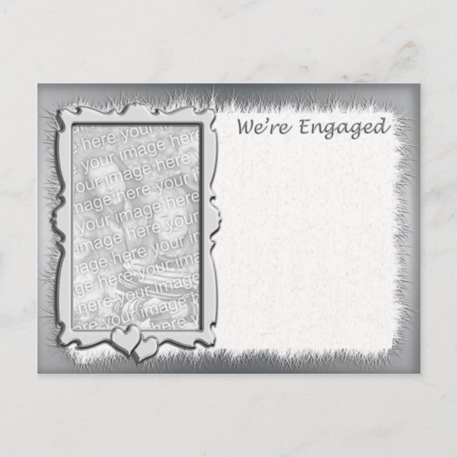 Anuncio de compromiso fotográfico (Anverso)