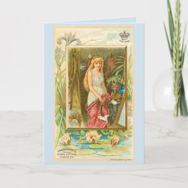 Anuncio de corsé victoriano (Anverso)