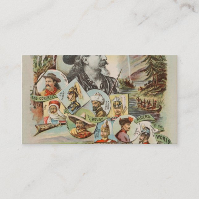 Anuncio de cosecha de 1893 de Búfalo Bills Wild We (Anverso)